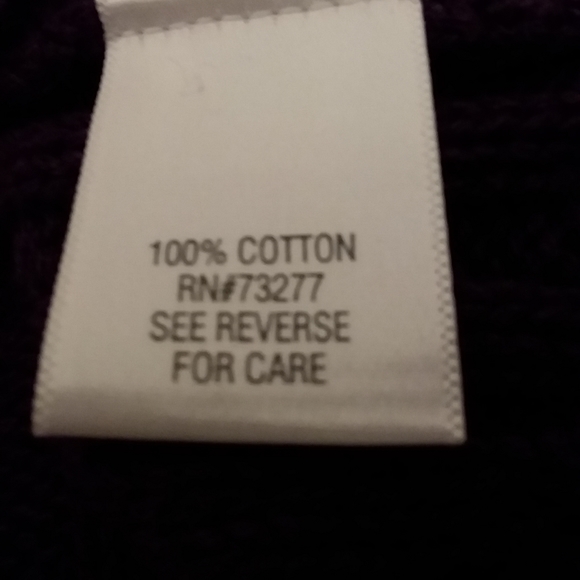 B008 Croft and Barrow purple pullover sweater - Picture 6 of 6